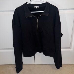 Reformation Marla Quarter Zip Sweatshirt